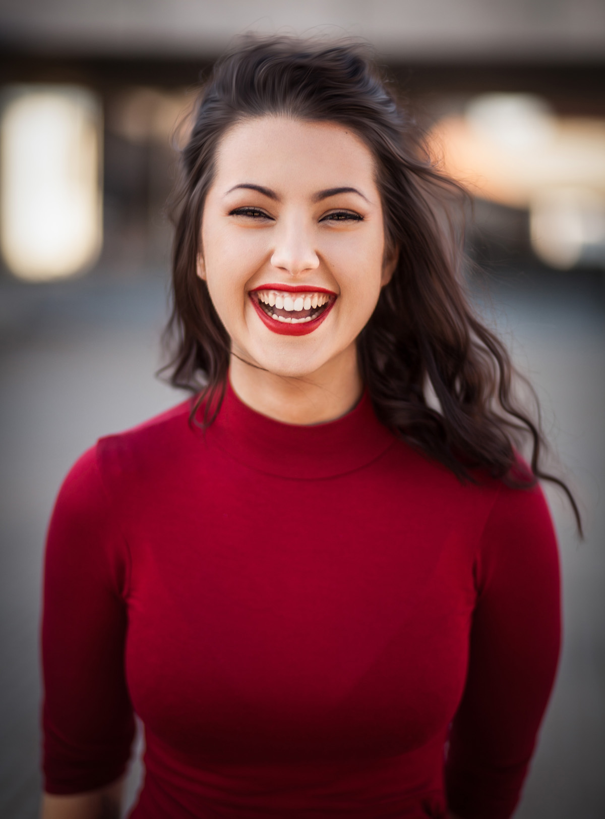 man confident about his smile